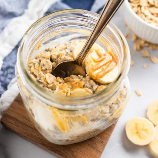 Protein Overnight Oats - Recipe photo by lemons and zest