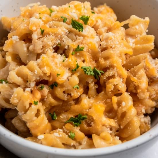 Protein Baked Mac and Cheese - Recipe photo by lemons and zest