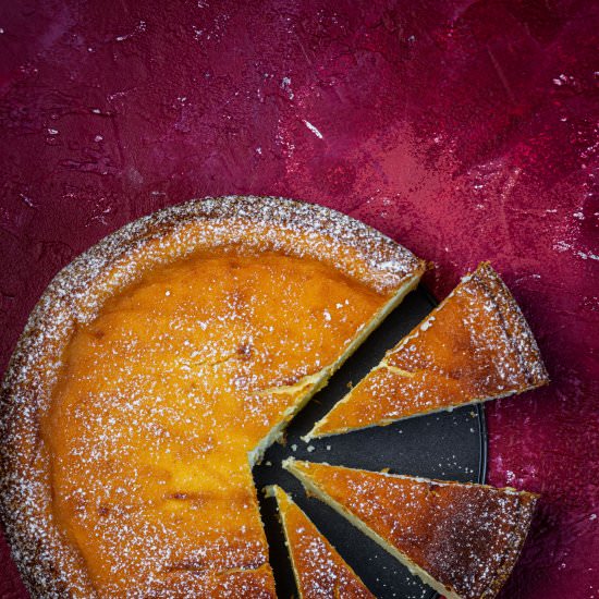 Creamy ricotta cheesecake - Recipe photo by My Fat Me Ania