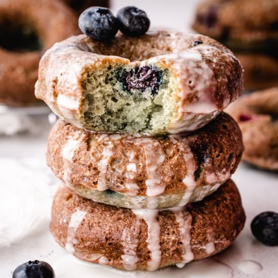 Baked Blueberry Cake Donuts - Recipe photo by kickassbaker