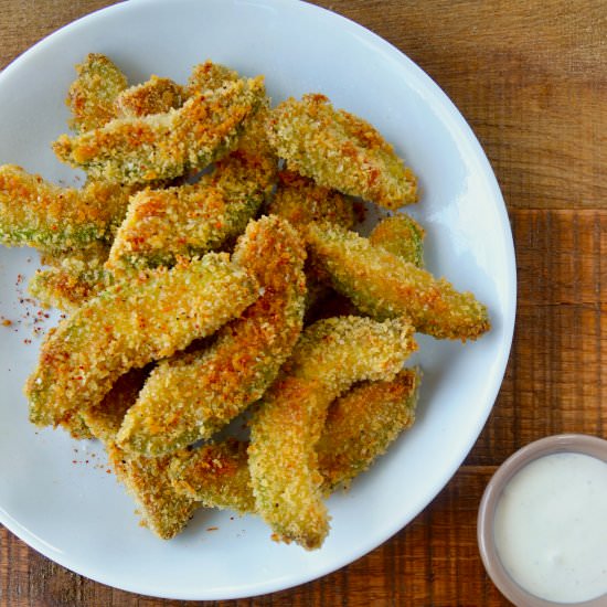 Crispy Baked Avocado Fries - Recipe photo by justataste