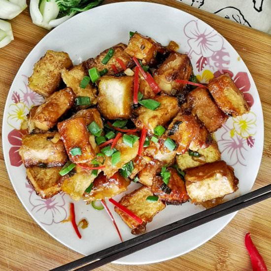 General Tso's tofu - Recipe photo by Taste of Asian Food