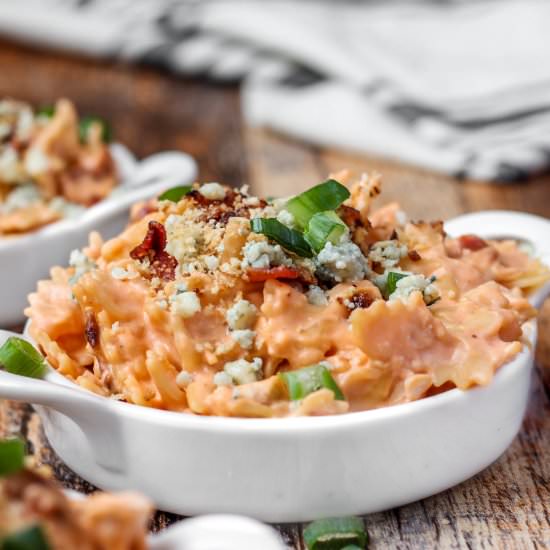 Buffalo Chicken Pasta - Recipe photo by A Seasoned Greeting