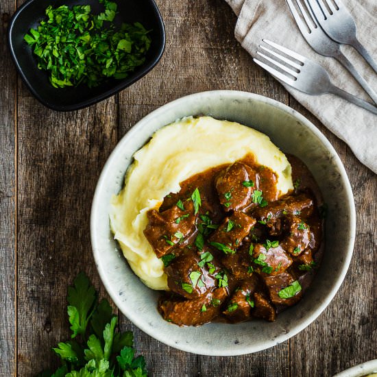 Instant Pot Beef Tips with Gravy - Recipe photo by Mommys Home Cooking