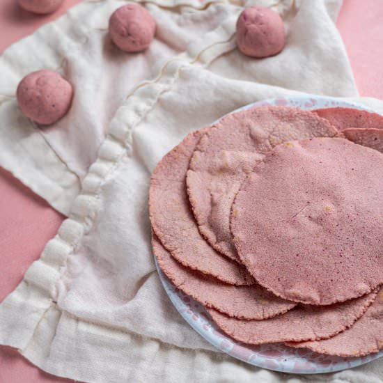 Pink Tortillas - Recipe photo by leisurefanclub