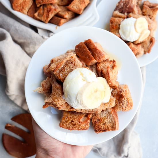 pb stuffed french toast bake - Recipe photo by Caits Plate