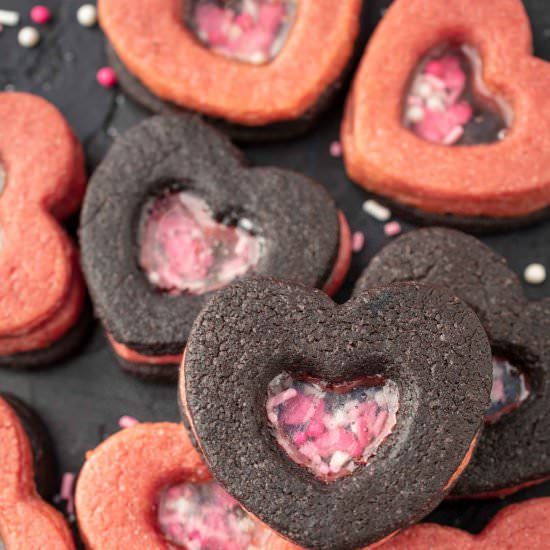 Vegan Stained Glass Cookie - Recipe photo by vegandollhouse