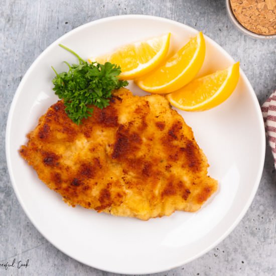 Chicken Schnitzel - Recipe photo by cheerfulcook