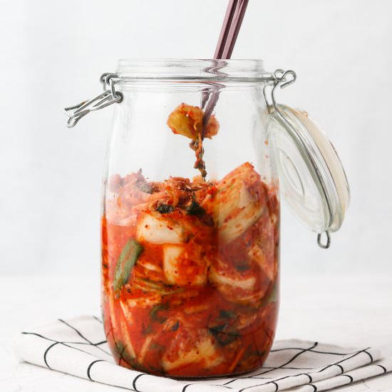 easy vegan kimchi - Recipe photo by okonomi kitchen