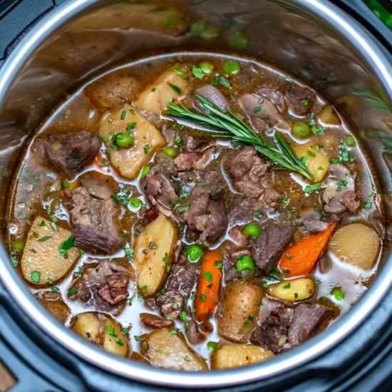 Instant Pot Lamb Stew - Recipe photo by peasandpeonies