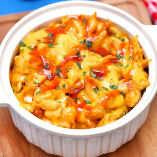 Instant Pot Buffalo Chicken Pasta - Recipe photo by peasandpeonies