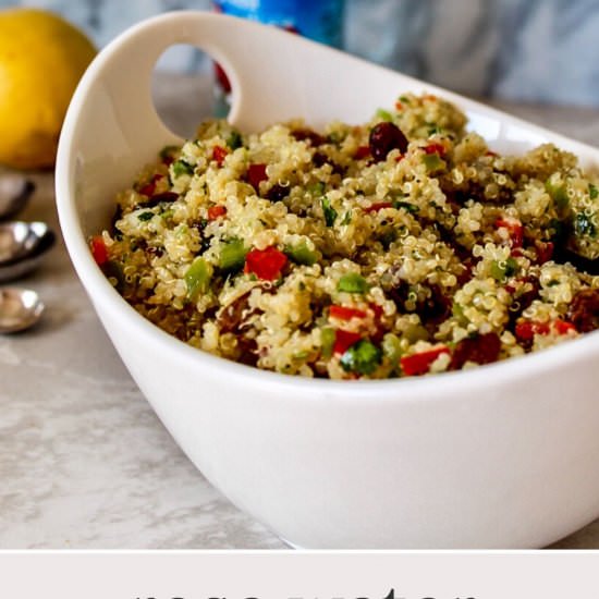 Rose Water Quinoa Salad - Recipe photo by parsleyandicing