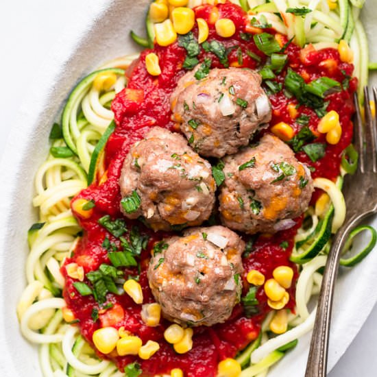 Mexican Turkey Meatballs - Recipe photo by foodfaithfitness