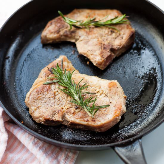 Sous Vide Pork Chops - Recipe photo by thymeandjoy