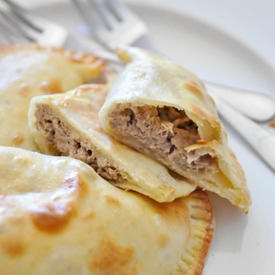 Tuna Melt EMPANADAS - Recipe photo by Spain on a Fork