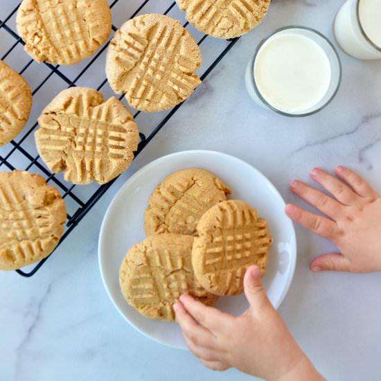 Soft & Chewy Peanut Butter Cookies - Recipe photo by justataste