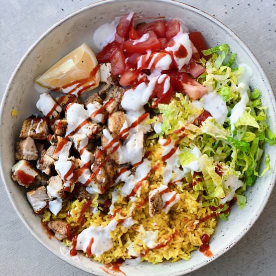 30min Street Cart Chicken and Rice - Recipe photo by SevenSpiceLife