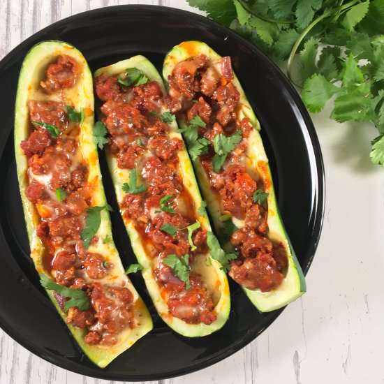 Keto Zucchini Boats with Chorizo - Recipe photo by summeryule.com