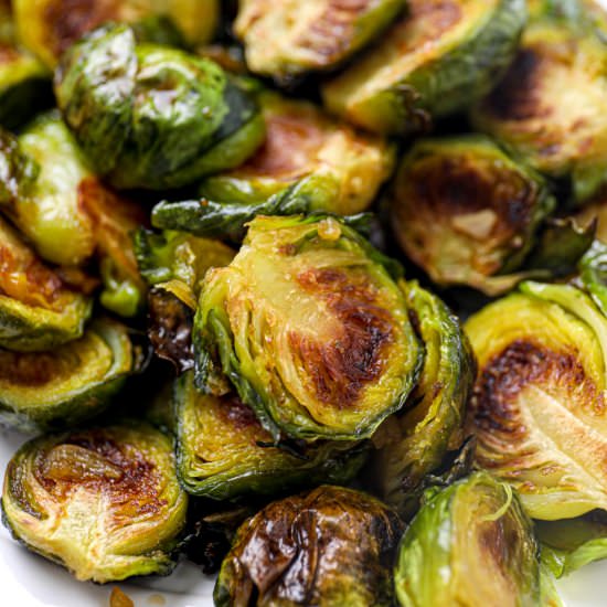 Glazed Asian Brussel Sprouts - Recipe photo by Darn Good Veggies