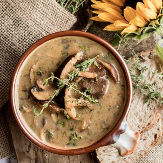 Homemade Mushroom Soup - Recipe photo by plantedandpicked