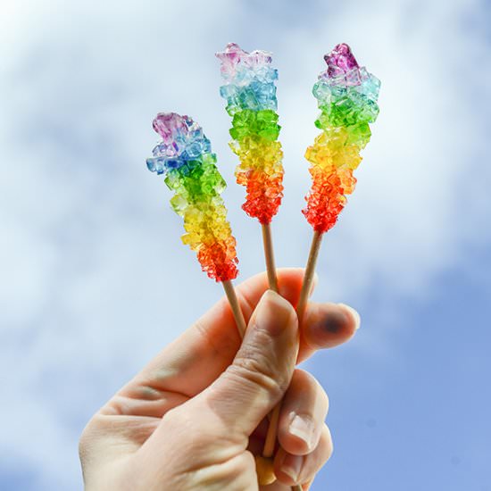 Rainbow Rock Candy - Recipe photo by tikkido