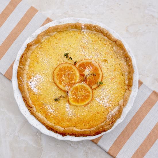 Orange Chess Pie - Recipe photo by anothertablespoon