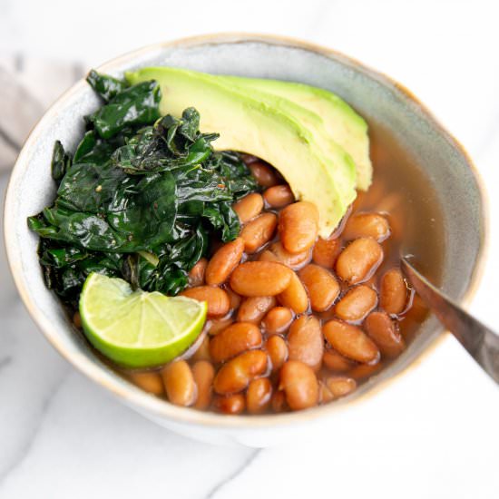 The BEST Instant Pot Pinto Beans - Recipe photo by FromScratchFast