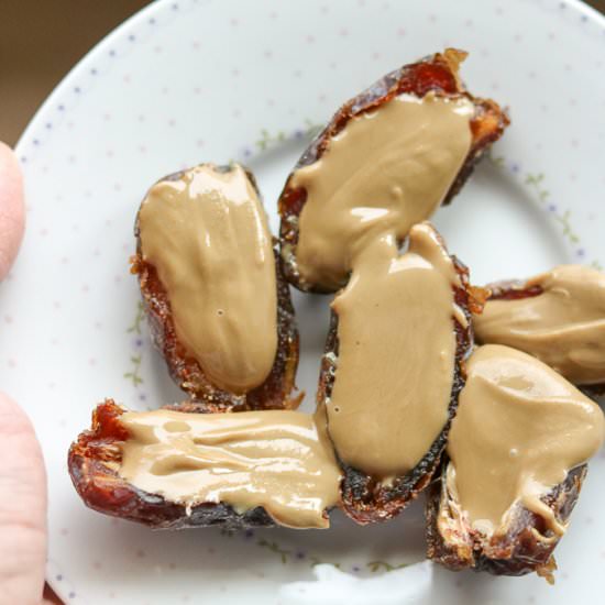 Sunflower Seed Butter Stuffed Dates - Recipe photo by LifesLittleSweets