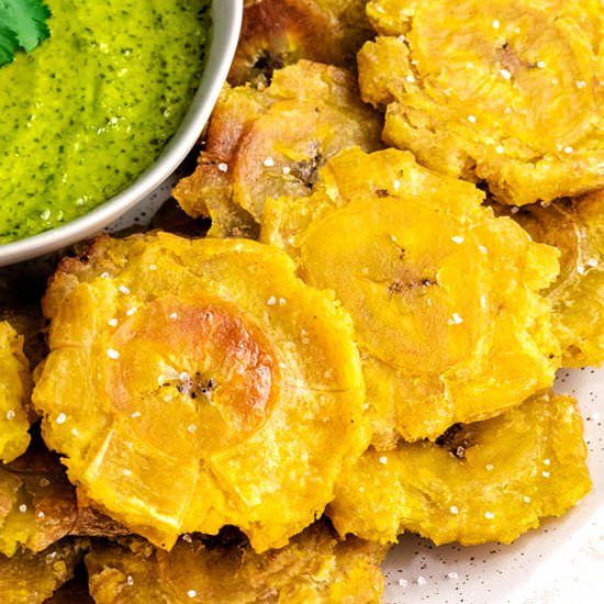 Tostones (Fried Green Plantains) - Recipe photo by MorganHosttheToast