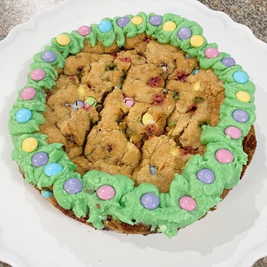 Easter Cookie Cake - Recipe photo by Freshlyhomecooked