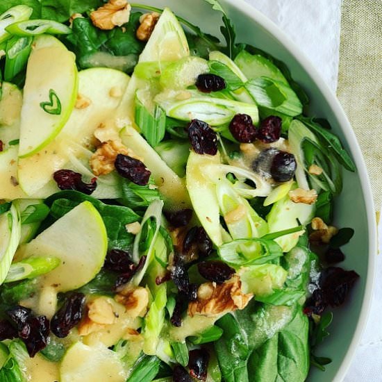 Green Apple & Celery Spinach Salad - Recipe photo by Quisine Queen B