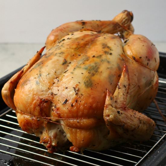 Lemon Herb Dry Brine Chicken - Recipe photo by dishnthekitchen