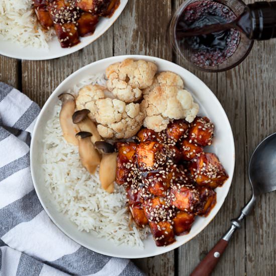 Finger-licking good sesame tofu - Recipe photo by AtMyTable