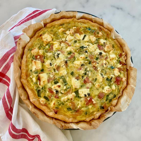 Easy Puff Pastry Tart with Leeks - Recipe photo by marilenaskitchen
