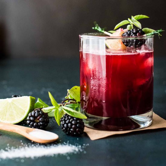 Blackberry Bourbon Smash - Recipe photo by RNsKitchen