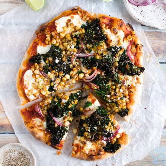 Spicy chipotle Mexican pizza - Recipe photo by cherryonmysundae