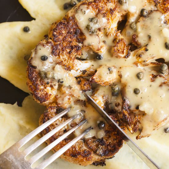 Vegan Cauliflower Steak - Recipe photo by MyPurePlants