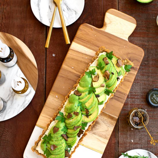 Truffled Avocado Toast Tart - Recipe photo by BitterSweet