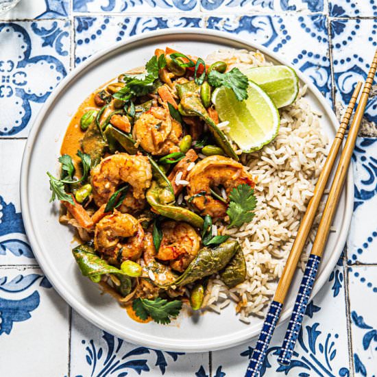 THAI SHRIMP COCONUT CURRY - Recipe photo by nattwrobel