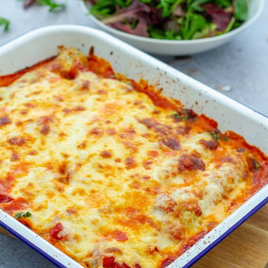 Easy Spinach and Ricotta Cannelloni - Recipe photo by easypeasyfoodie