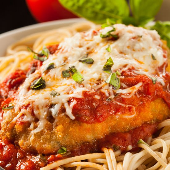 Chicken Parmigiana - Recipe photo by pamelaz