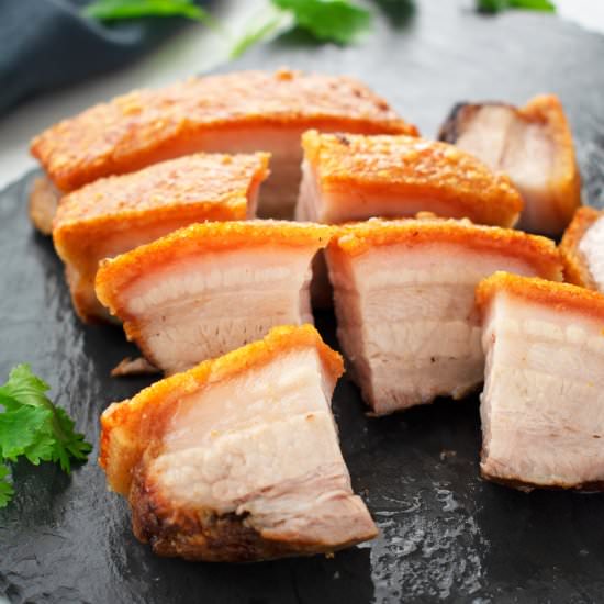 Crispy Roast Pork Belly - Recipe photo by scruffandsteph