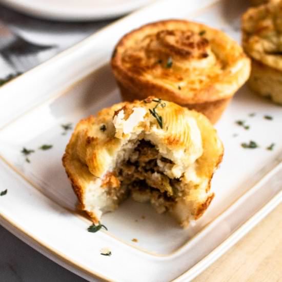 Vegan Cottage Pie Cupcakes - Recipe photo by PlantPowerCouple
