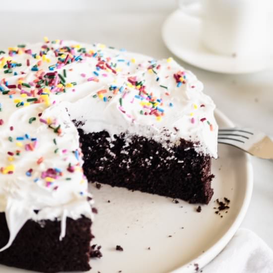 Black and white cake - Recipe photo by miminewman