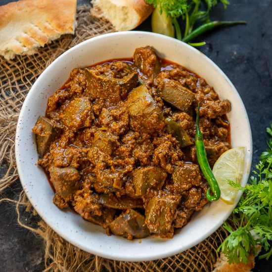 Keema Kaleji - Recipe photo by Whiskaffair
