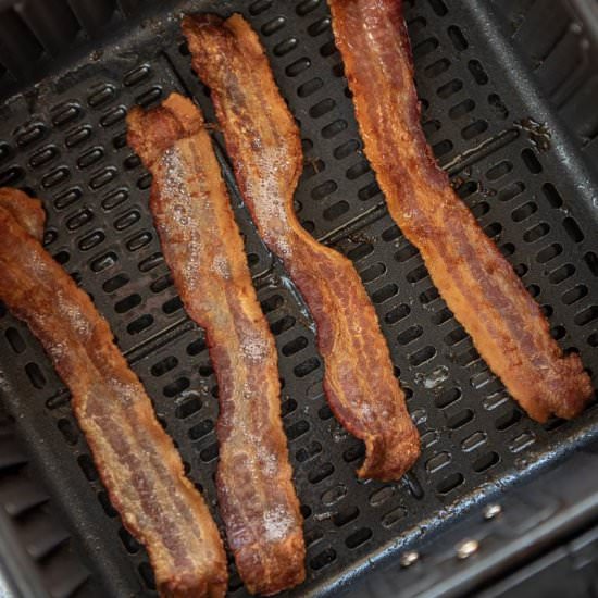 Air Fryer Bacon - Recipe photo by garnishedplate