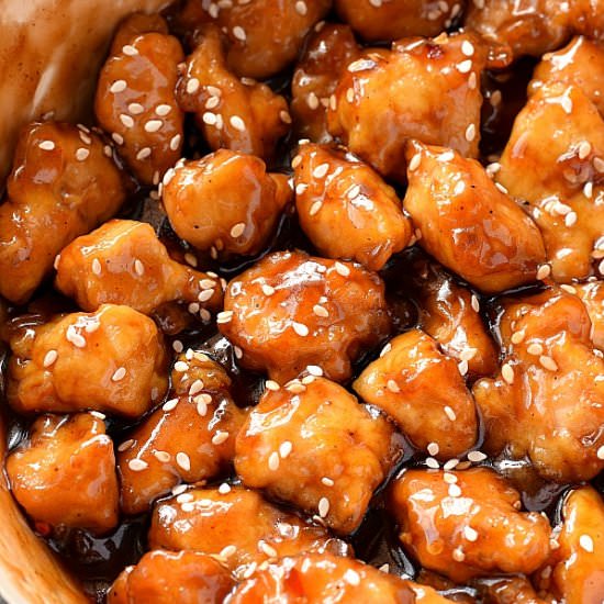 Easy Sesame Chicken - Recipe photo by Savory Bites