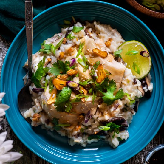 Hainanese Chicken Risotto - Recipe photo by rhubarbandcod