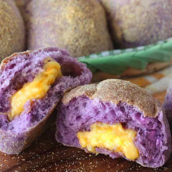 UBE PANDESAL WITH CHEESE - Recipe photo by foxy folksy