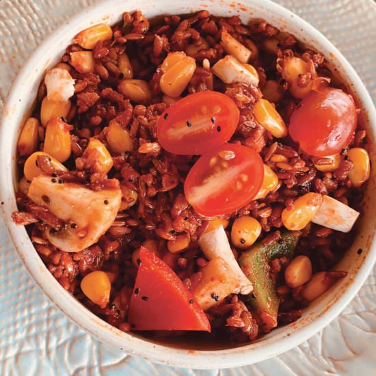 Red Rice Pulao - Recipe photo by Organicfoods